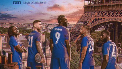 法国晒对阵冰岛海报：图拉姆、巴尔科拉领衔5人出镜