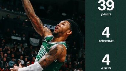 开云中国-39分！凯尔特人官方：安芬尼-西蒙斯今天打出了大师级的表现